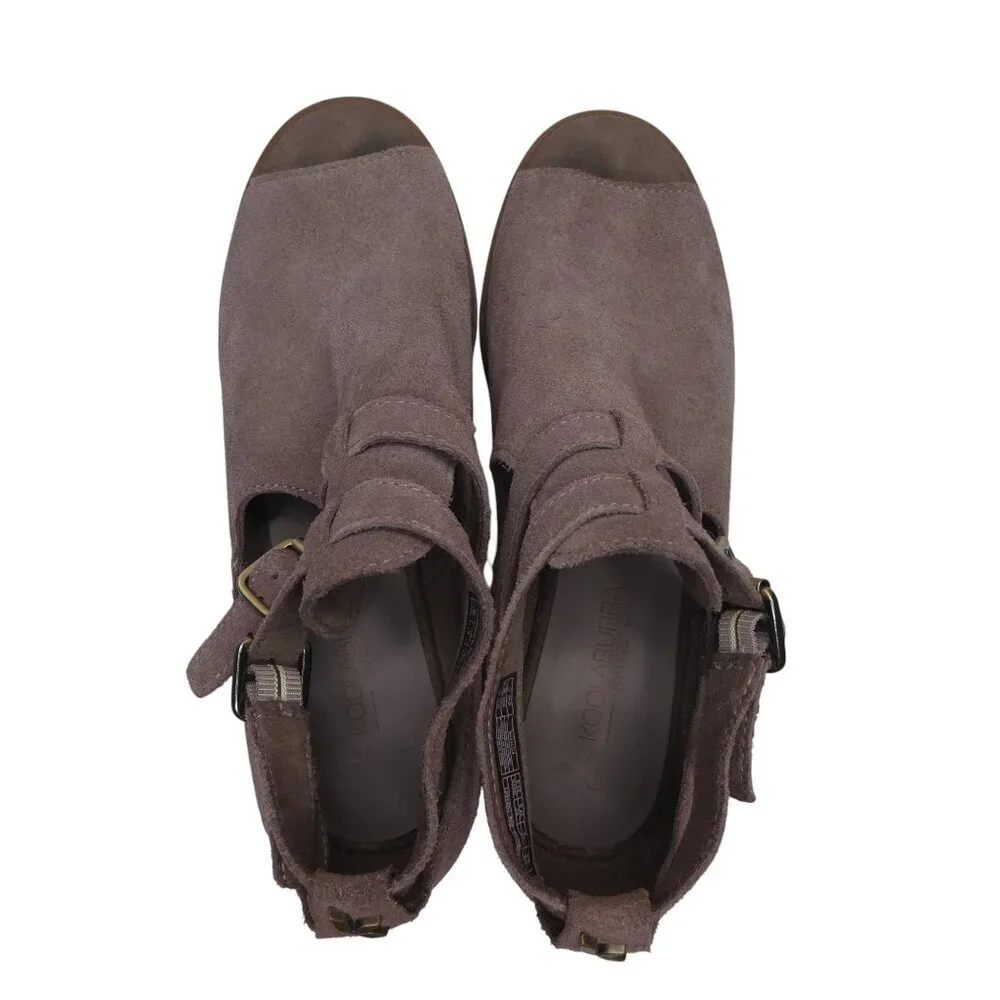 Koolabura by UGG Sophy Suede Open Toe Shootie Ankle Bootie Womens 6.5
